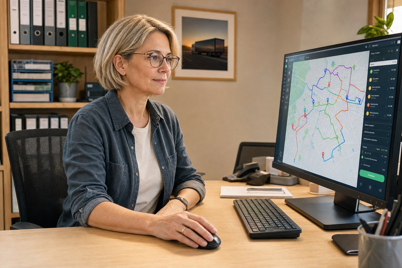 A traffic manager at a carrier agency planning routes